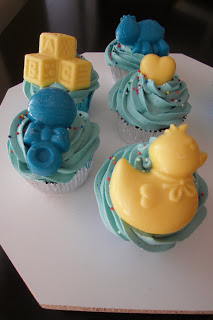 Welcome Baby Boy Cupcakes