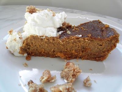 Bobby Flay’s pumpkin pie with cinnamon crunch and bourbon-maple whipped cream