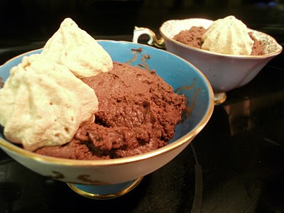 Dark chocolate and hazelnut mousse