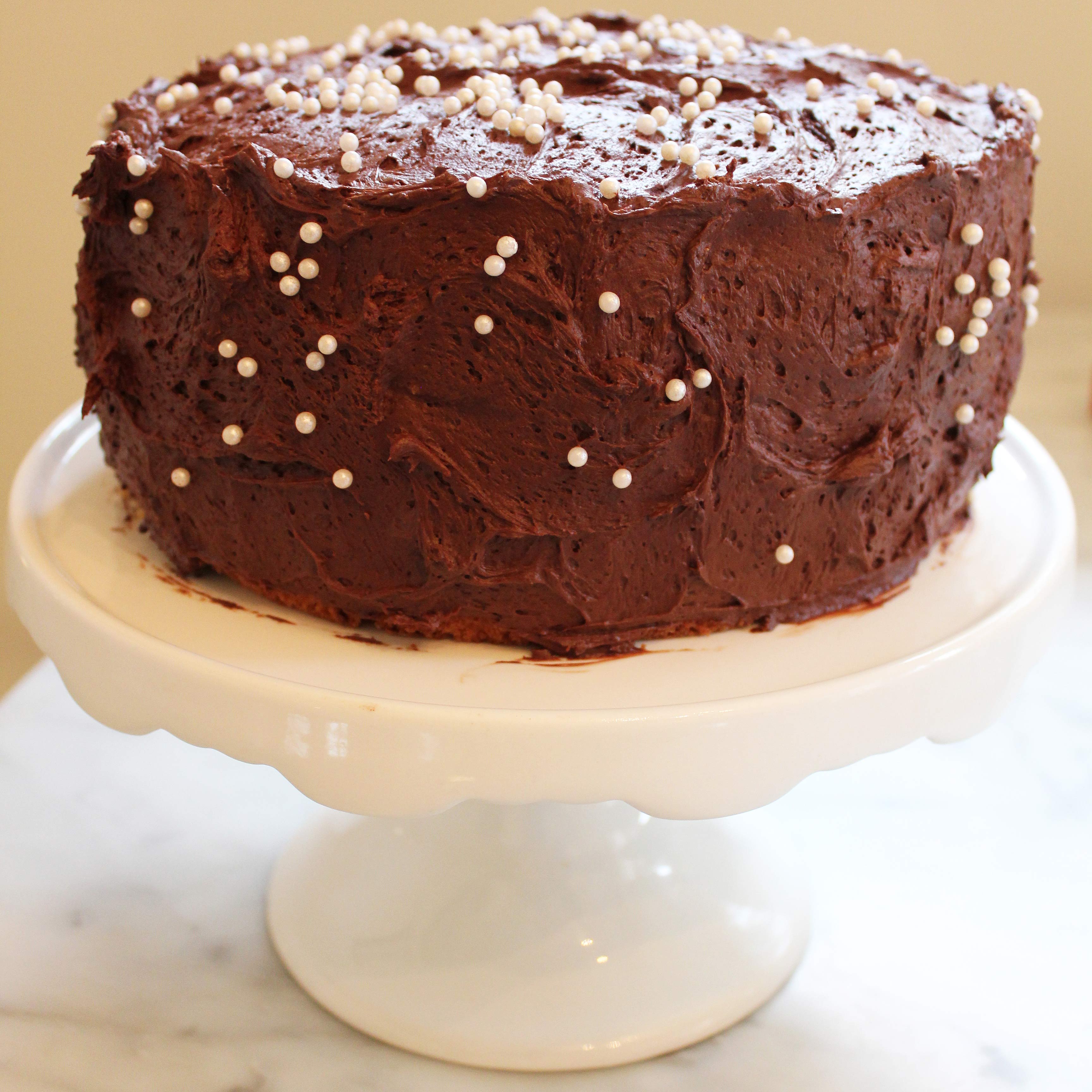 Martha Stewart’s Buttermilk Cake with Chocolate Frosting